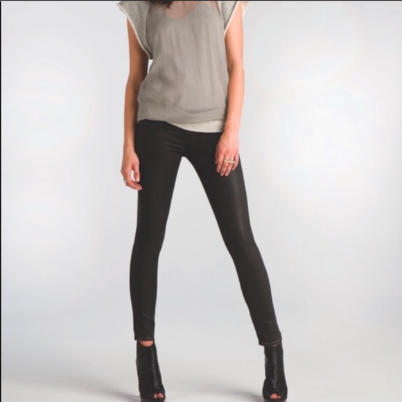 J Brand Denim - J Brand 901 Super Skinny Black Coated Jeans